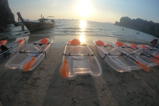 2-Hour Clear Kayak Illuminated Night Tour in Krabi - The LED-lit water after dark