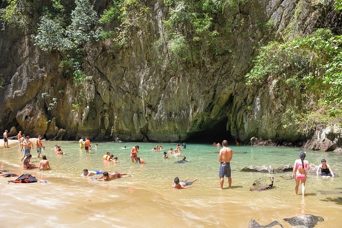 4 Island Snorkel Tour to Emerald Cave by Speed Boat from Koh Lanta - Swimming into Morakot Cave on Koh Mook