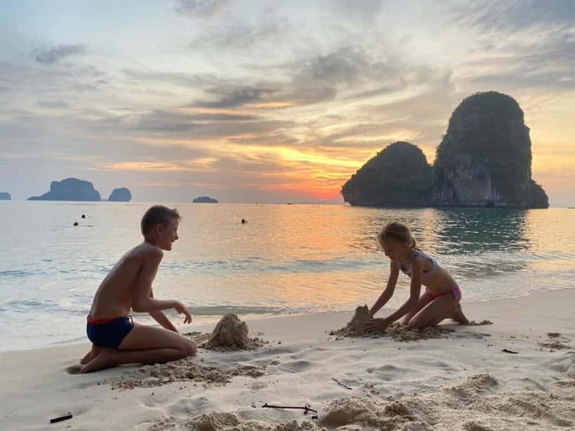 7 Islands sunset tour plus bioluminescent plankton + BBQ - Starting with Phra Nang Cave Shrine