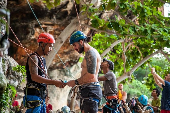 Beginner's Full Day Rock Climbing and Caving Tours at Railay Beach in Krabi - Guides, equipment, and safety