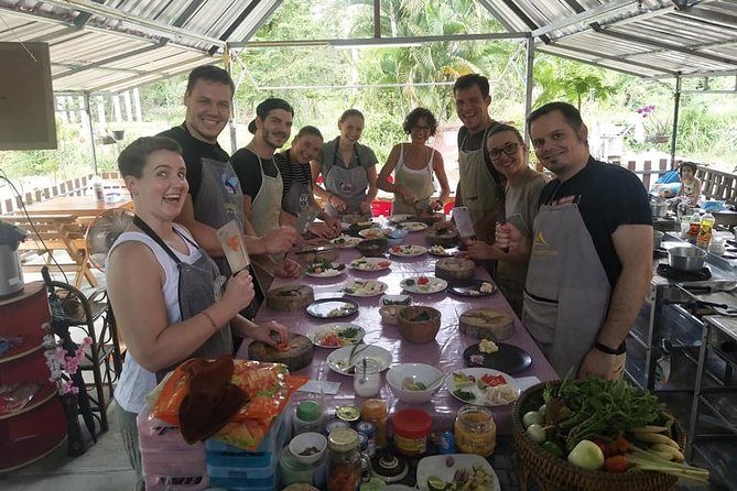 Evening Couse Thai Cooking Class in Ao Nang, Krabi - Sitting down to eat the food you made