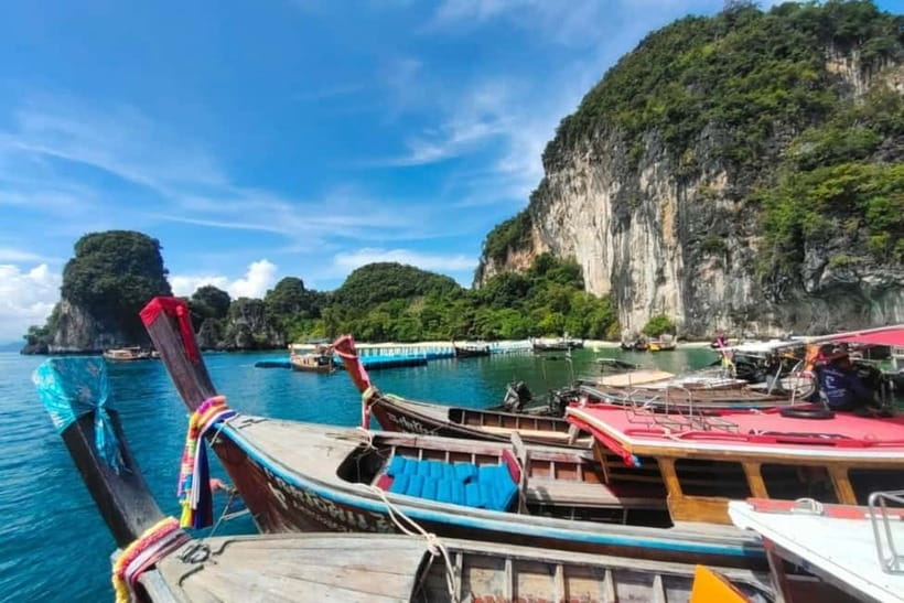 From Ao Nang Hong Island Longtail Cruise with Sunset Dinner - The viewpoint rewards a short, demanding climb
