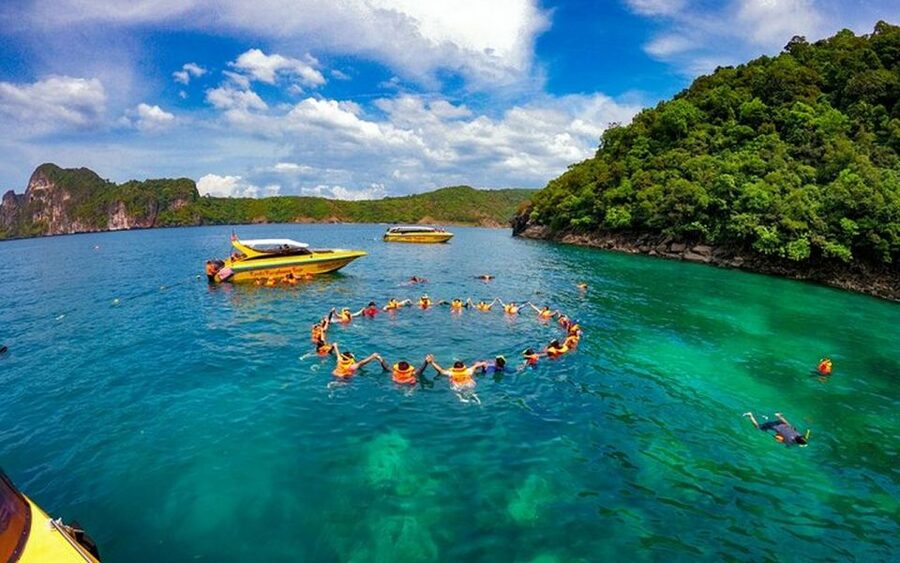 From Ao Nang: Phi Phi Islands Day Tour by Boat with Lunch - The speedboat is fast, but not always gentle