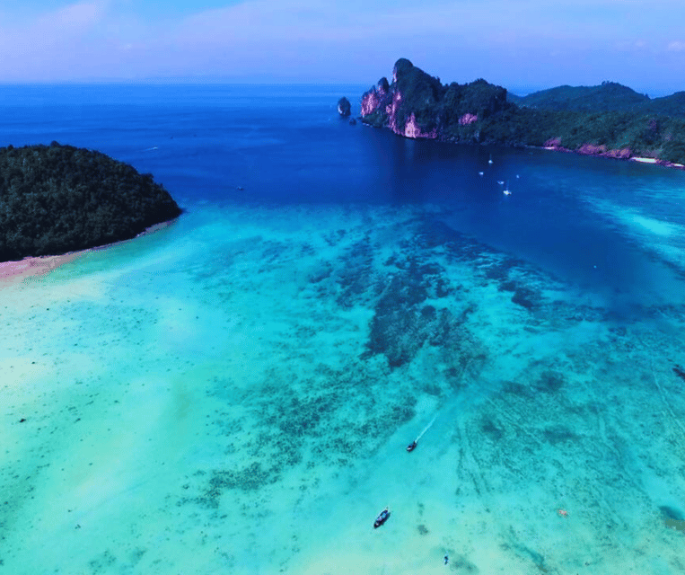 From Aonang: 4 Islands one day tour with Lunch - Chicken Island and the famous rock profile