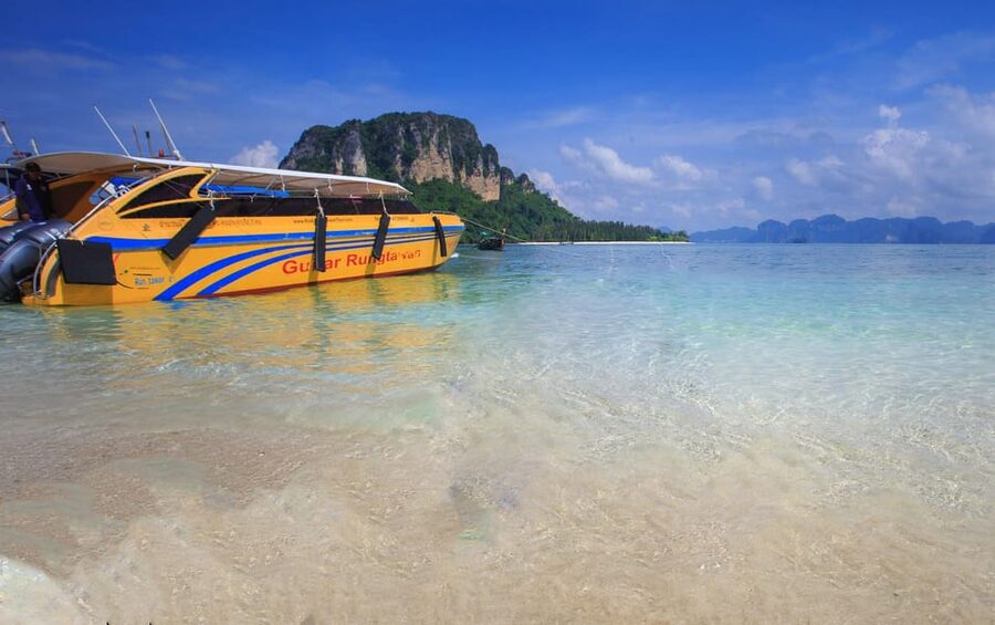 From Aonang: 4 Islands one day tour with Lunch - The speedboat ride and group size