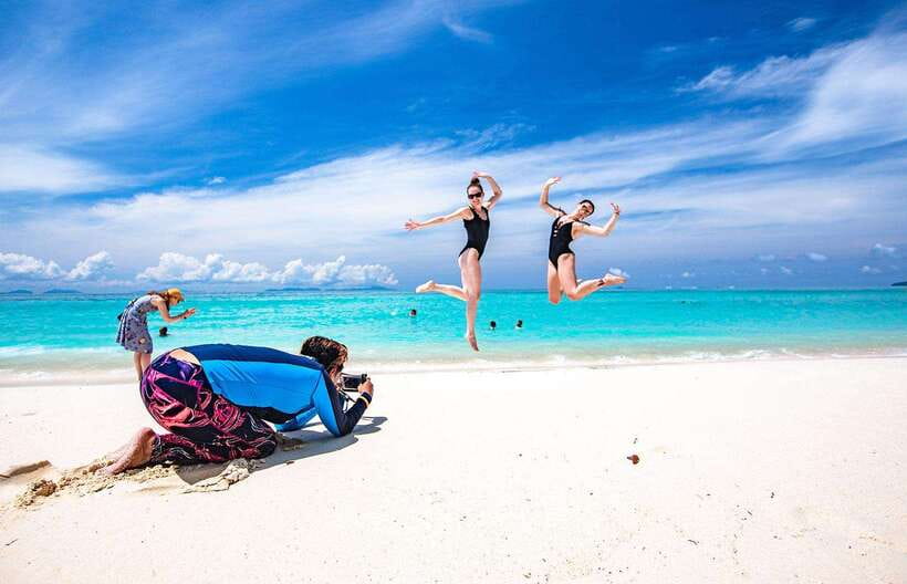 From Krabi: Maya Bay, Bamboo & Phi Phi Islands Day Tour - Maya Bay from Loh Samah Bay
