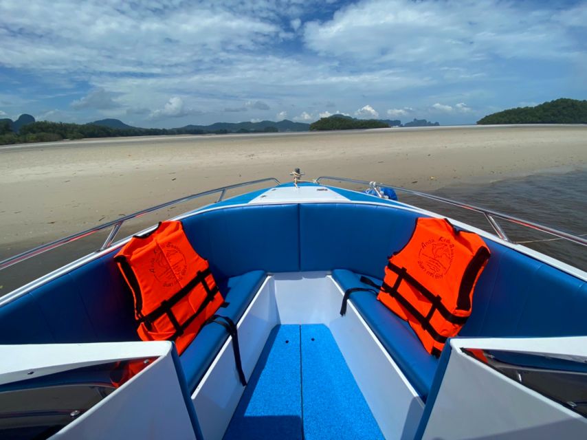 From Krabi: Phi Phi Island Full-Day Private Speed Boat Tour - Viking Cave is a quick scenic stop
