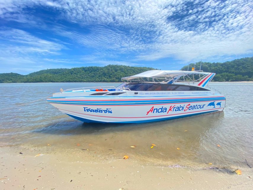 From Krabi: Phi Phi Island Full-Day Private Speed Boat Tour - Bamboo Island starts the island day