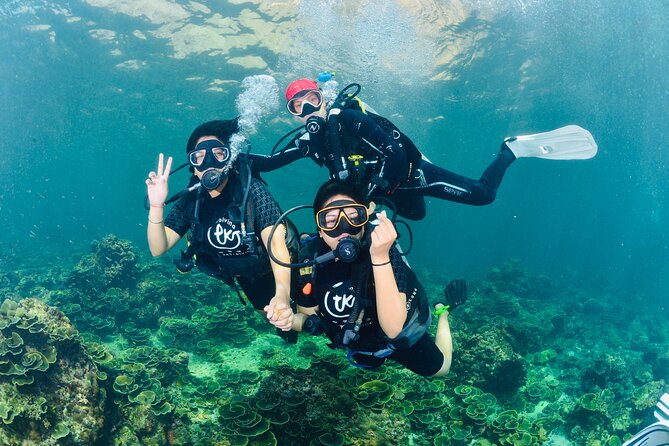 From Phi Phi Don | Half Day Discover Scuba Diving 2 Dives - Phi Phi Don to Phi Phi Lee: the route begins with scenery