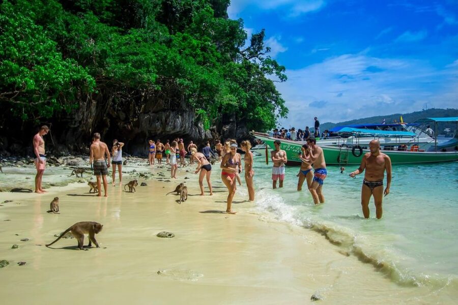 From Phi Phi: Half-Day Longtail Boat Tour with Snorkeling - Viking Cave is a short but unusual sight