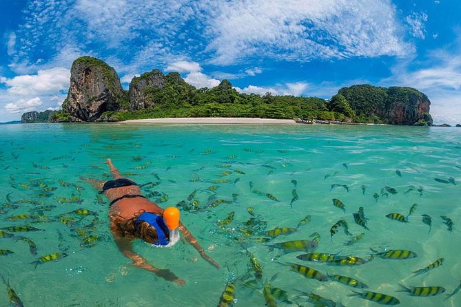 Full Day & Sunset Phi Phi Islands Tour From Phi Phi by Speedboat - Rantee Bay offers the first proper swim