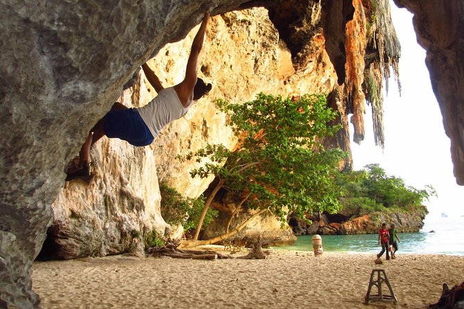 Half-Day Rock Climbing Course at Railay Beach by King Climbers - Getting fitted for the climb from 9:00 to 9:30