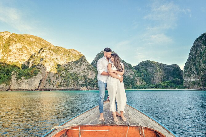 Holiday Travel Photoshoot with Long-tail boat Phi Phi Islands - What Rod adds to the experience