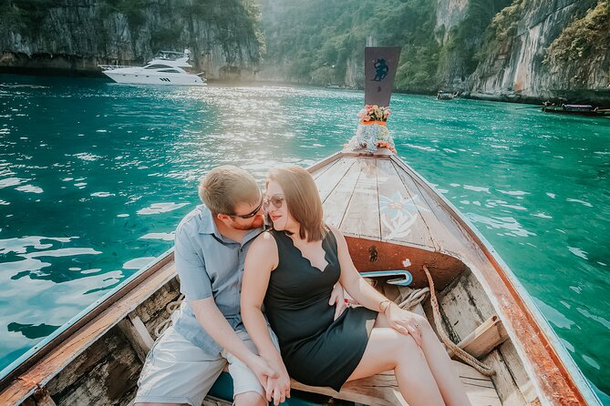 Holiday Travel Photoshoot with Long-tail boat Phi Phi Islands - Setting out by private long-tail boat