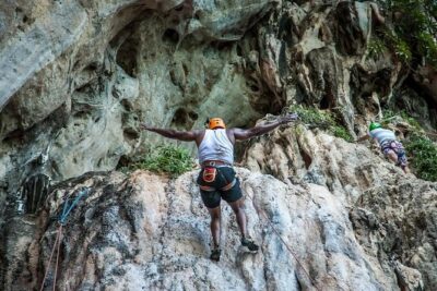 Intermediate-Advanced Half Day Private Rock Climbing Trip at Railay Beach