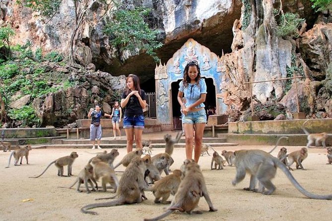 James Bond Island and Phang Nga Bay Tour from Krabi - Wat Suwan Kuha, a cave temple with monkeys outside