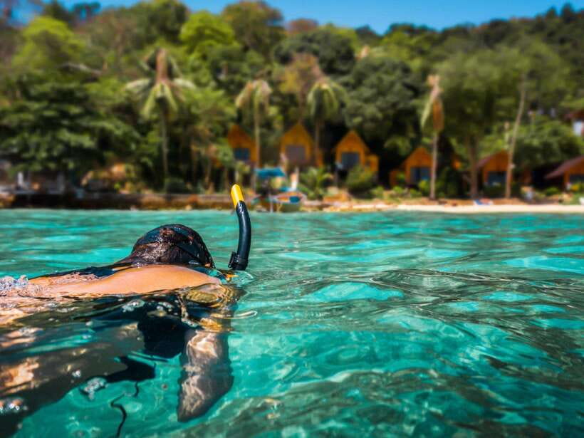 Ko Lanta: Full-Day Snorkel Trip to Phi Phi & Bamboo Islands - Viking Cave and Pileh Lagoon from the boat