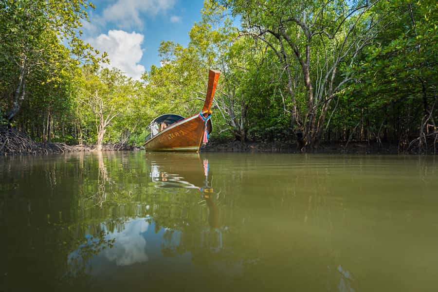 Ko Lanta: Mangrove Forest Boat Tour with Lunch or Dinner - Boarding the traditional longtail boat