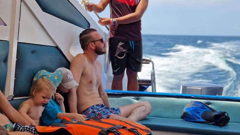 Koh Lanta: Phi Phi Islands Tour w/ Maya Bay, Snorkel & Lunch - Viking Cave from the boat