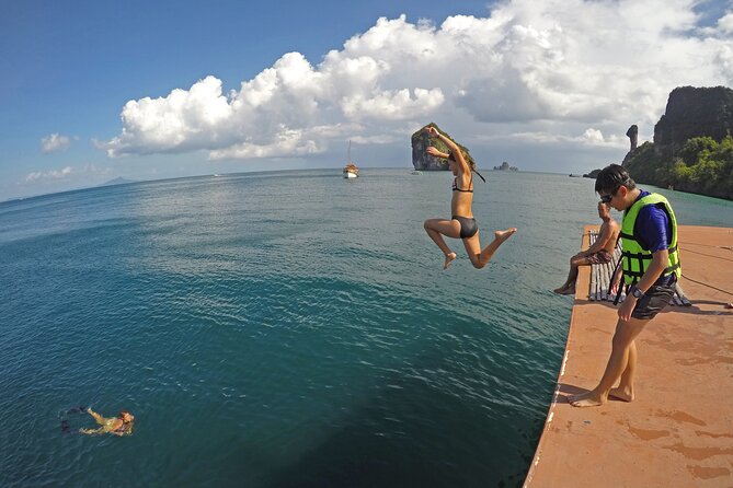 Krabi 4 Island Morning Cruise with Snorkeling & Gourmet Breakfast - Poda Island for swimming and roof-deck time