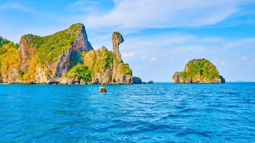 Krabi: 4 Islands and Caves Boat Tour with Lunch - The boat ride and hotel transfers