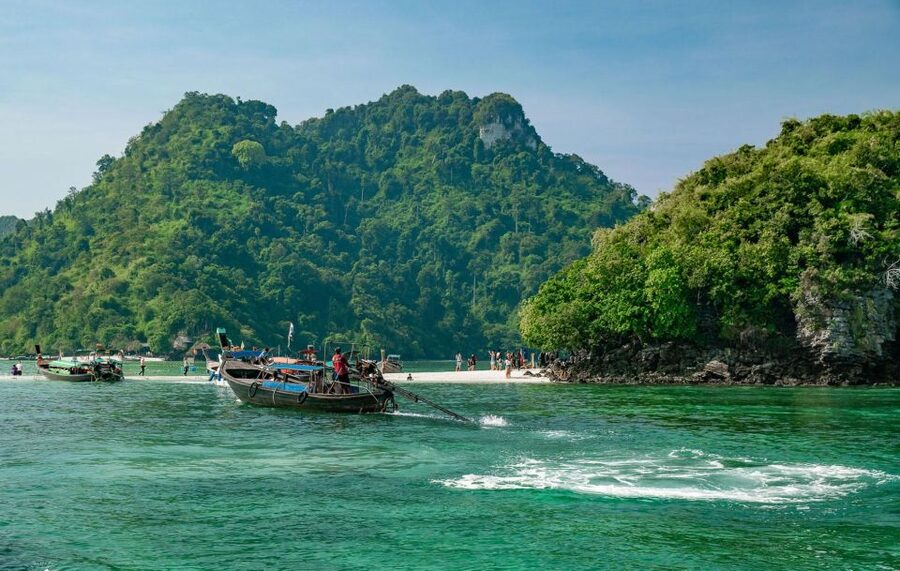 Krabi: 4 Islands & Krabi's Separated Sea Longtail Boat Tour - Chicken Island and the changing sandbar