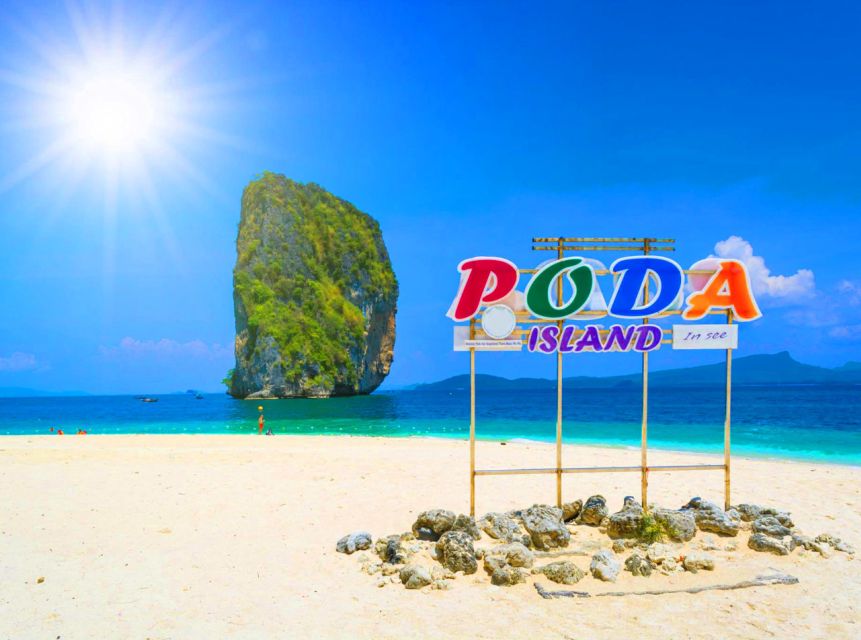 Krabi: 4 Islands Sunset Longtail Boat Tour with BBQ Dinner - Thale Waek and the sandbar between two islands