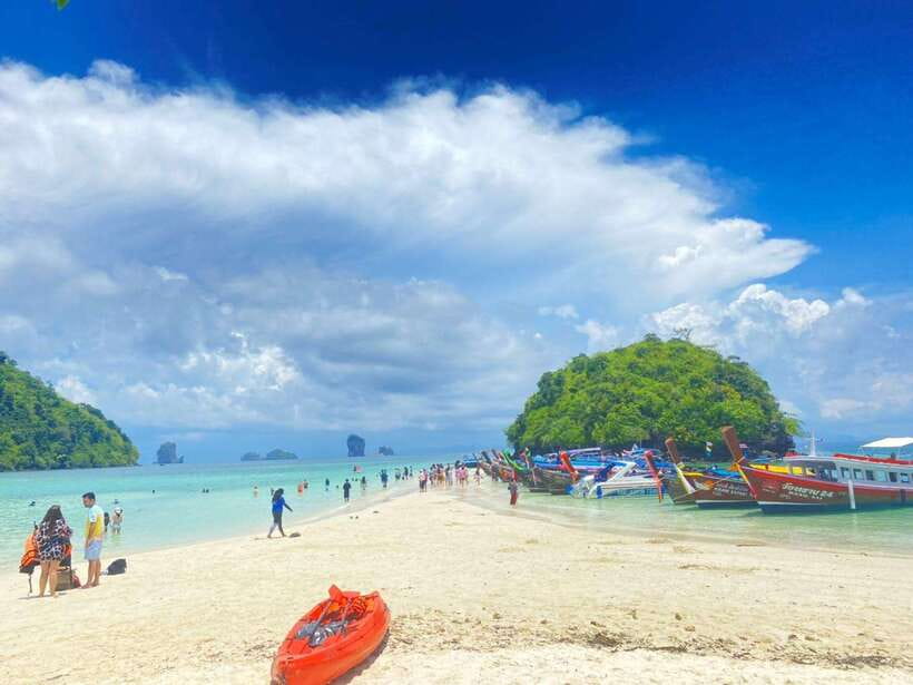 Krabi: 7 Islands Sunset & Plankton Swim with BBQ Dinner - Seven islands, with Chicken and Poda as the main sights