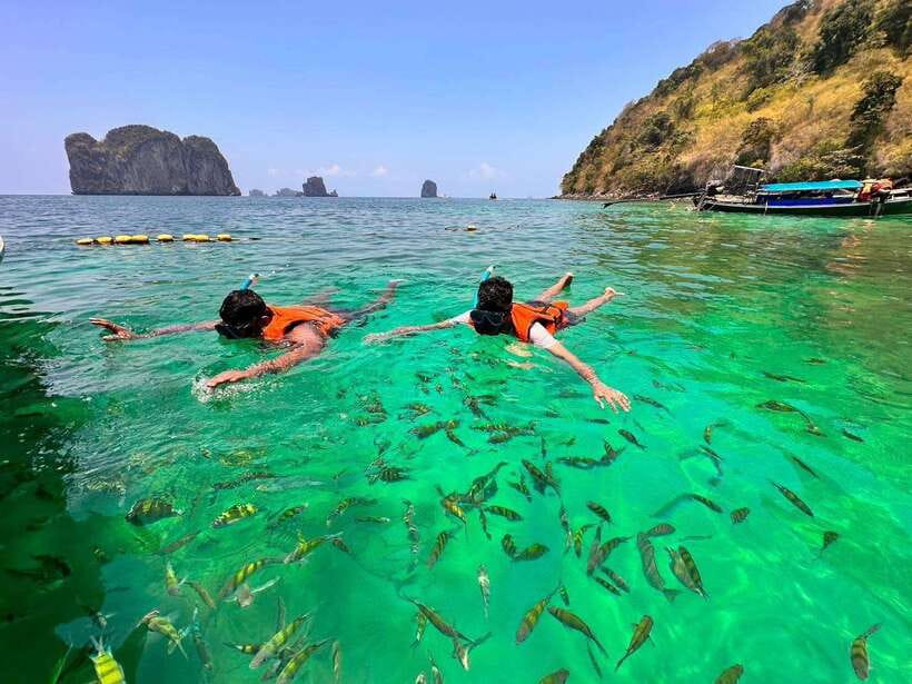 Krabi: 7 Islands Sunset Tour & BBQ & Bioluminescent Plankton - Koh Poda brings the sunset and dinner