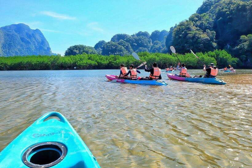 Krabi: A Kayaking Odyssey through Din Daeng Mangrove Maze - At Ao Thalane Pier, the trip begins with a short briefing