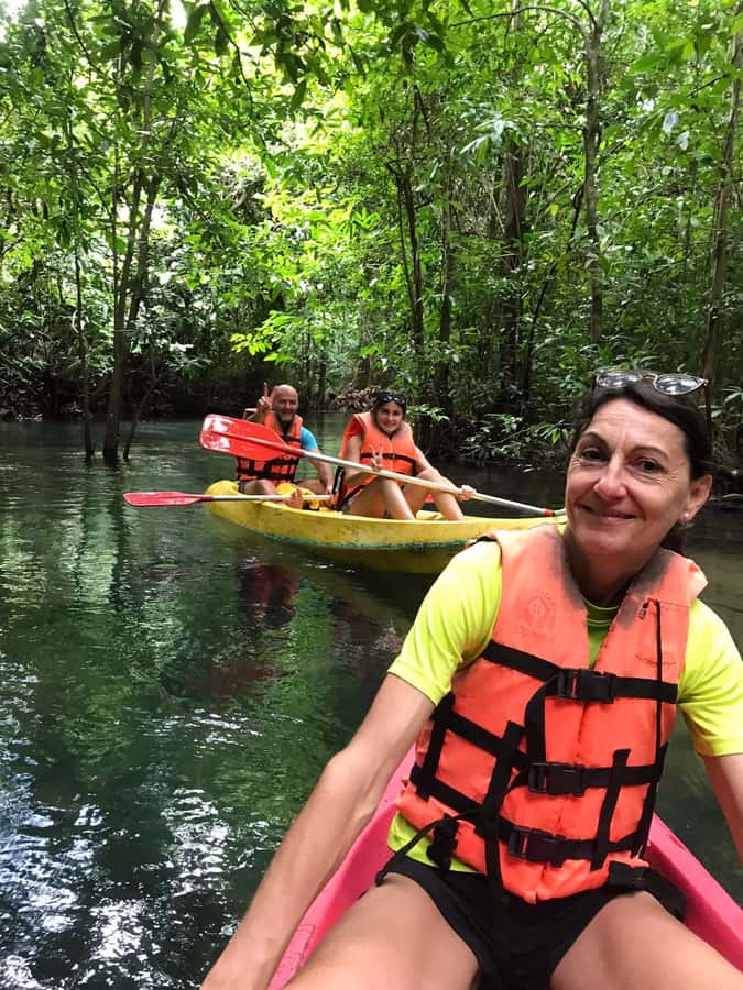 Krabi: Amazon Klong Srakaew Kayaking With Lunch - Kayaking through emerald water