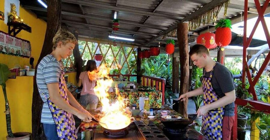 Krabi: Cooking Class at Thai Charm Cooking School with Meal - Soups, stir-fries, and salads with adjustable heat