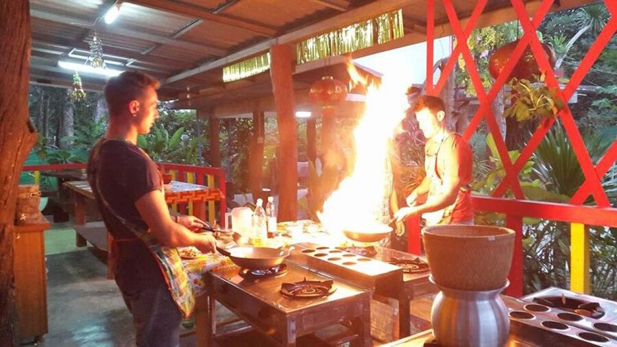 Krabi: Cooking Class at Thai Charm Cooking School with Meal - The two desserts are part of the main event