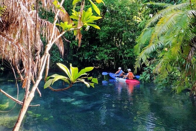 Krabi Crystal Lagoon Kayaking Experience - Swimming in the clear-water canal