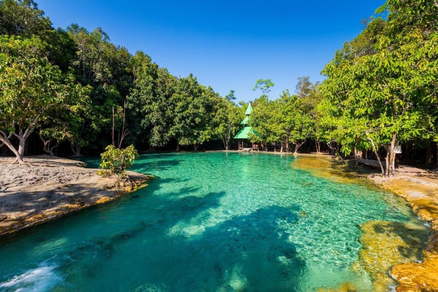 Krabi: Emerald Pool and Hot Springs Waterfall Half-Day Trip - Krabi Hot Springs and the waterfall pools