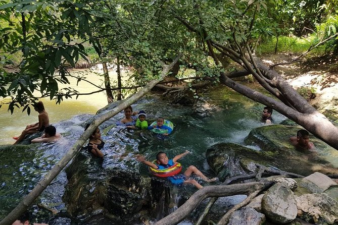 Krabi Emerald Pool, Hot Spring and Tiger Temple - Tiger Temple and the long climb uphill