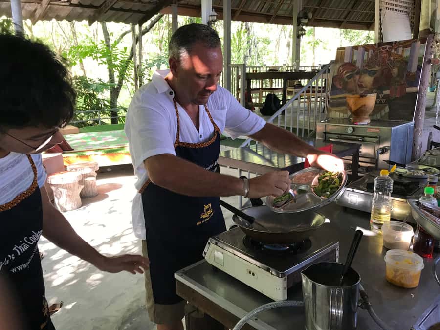 Krabi: Evening Thai Cooking Class at Ya's Cookery - Choosing four dishes from a broad Thai menu