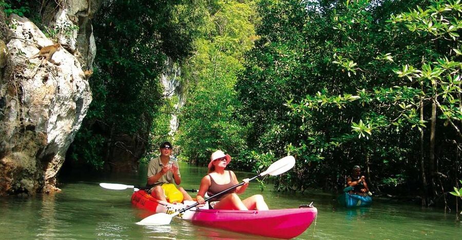 Krabi: Guided Kayaking Tour at Ao Thalane - Pickup from Ao Nang, Krabi, or nearby areas