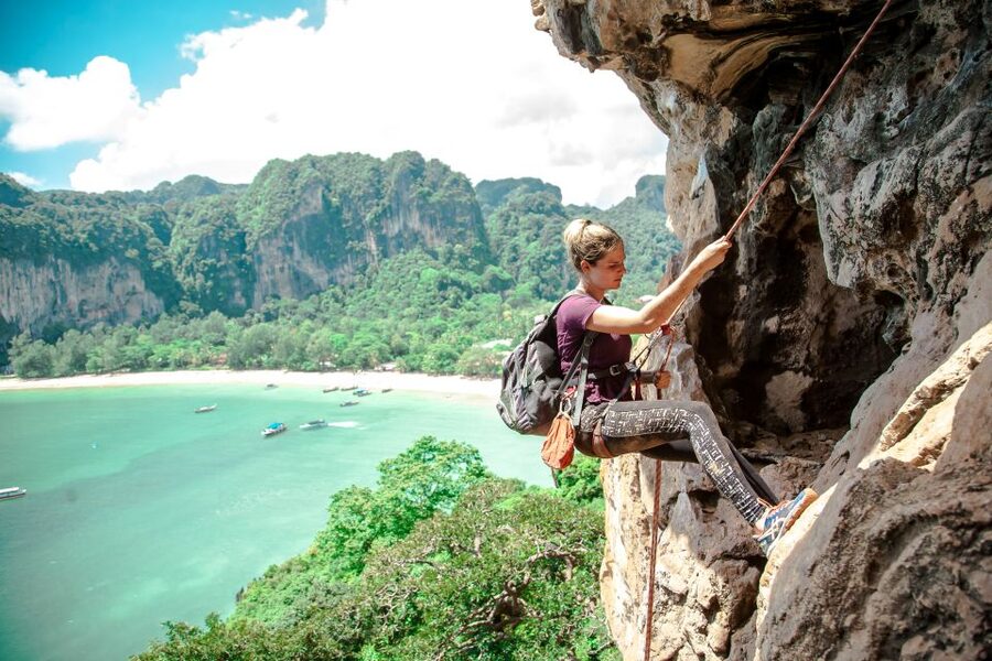Krabi: Half-Day Rock Climbing at Railay Beach - Railay views, Phra Nang rock, and the Batcave
