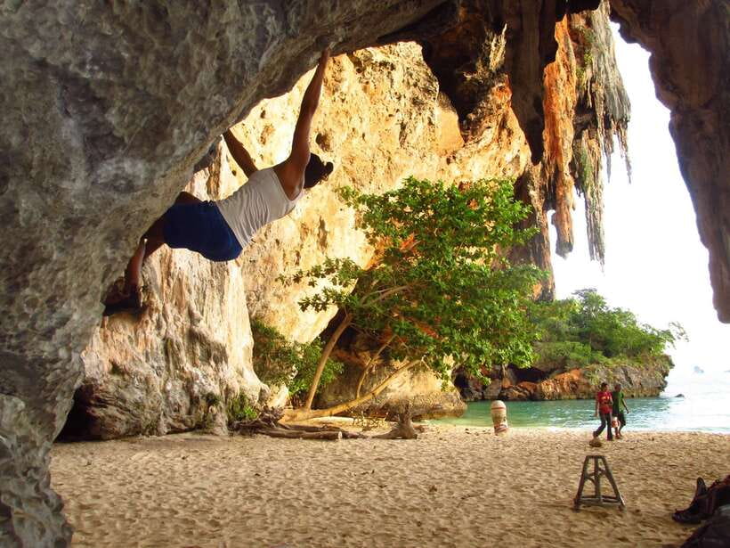 Krabi: Half-Day Rock Climbing Introduction at Railay Beach - Top-rope climbing, bouldering, and rappelling
