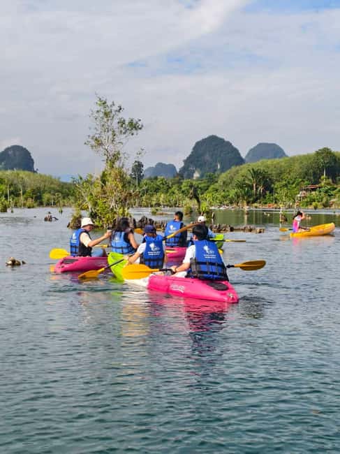 Krabi: Hidden Mirror Lake Kayak, Swim & Easy Nature Activity - Paddling through calm water and narrow mangroves
