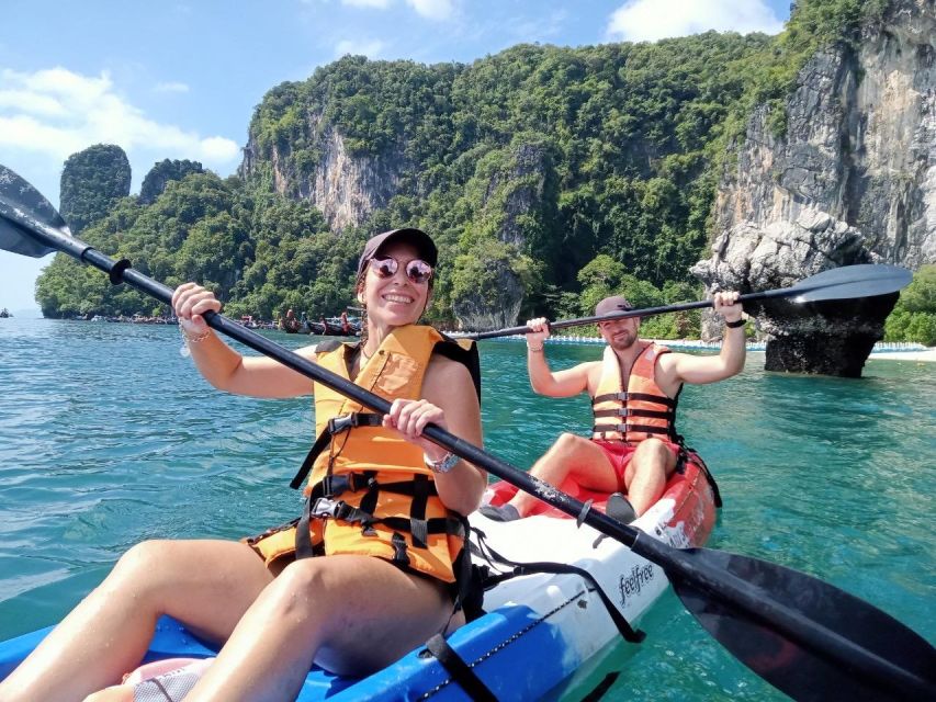 Krabi: Hong Island Tour by Longtail Boat with Kayak Option - Entering Hong Lagoon by longtail boat