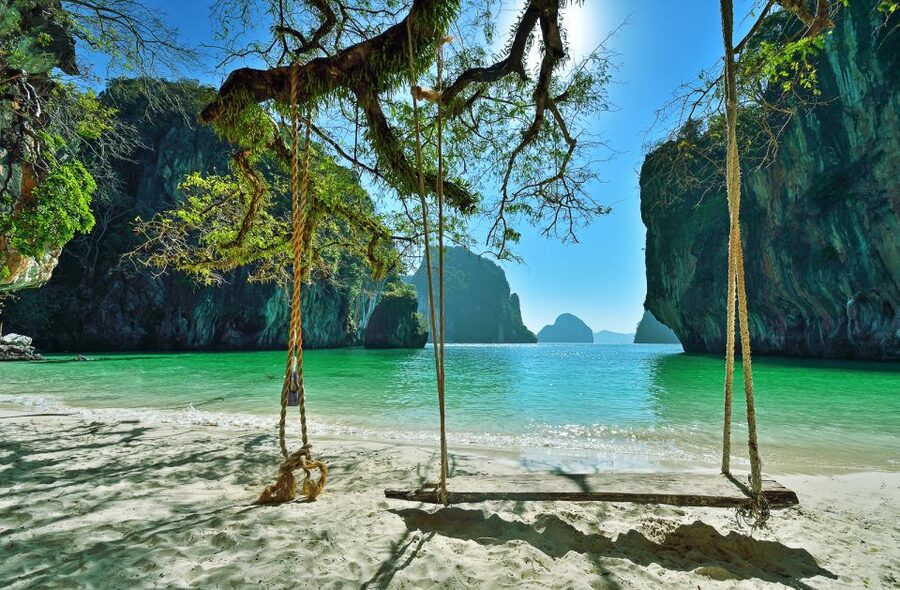 Krabi: Hong Islands Snorkeling with Lunch by Longtail Boat - Lahding, the sandy cove called Paradise Island