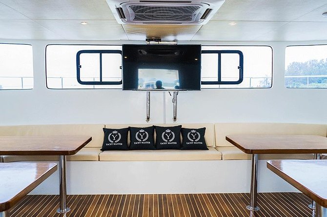Krabi Hong Islands Sunset Party Catamaran Cruise - Buffet food, snacks, and the sunset return
