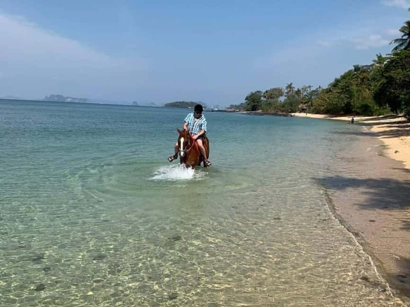 Krabi: Horse Riding On Klong Muang Beach - Following the trail toward the beach