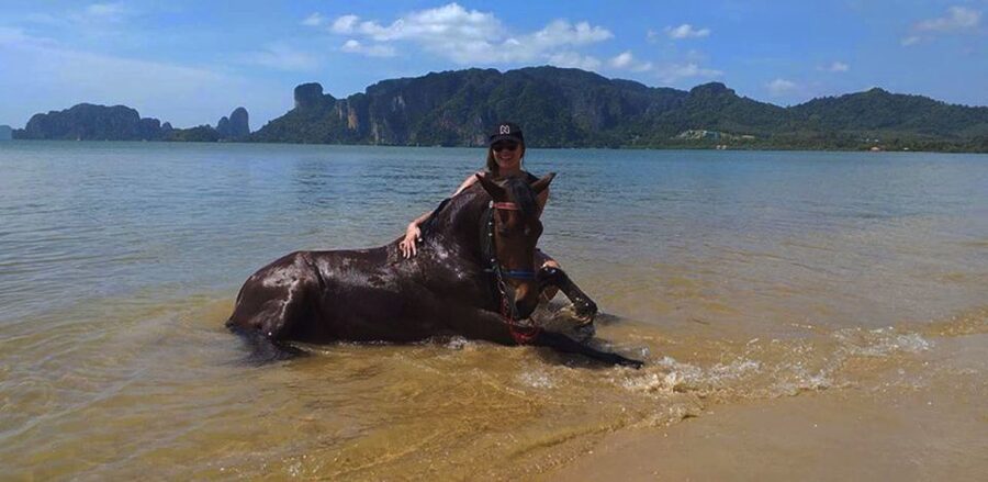 Krabi: Horseback Riding on the Beach - A beach ride with a geological surprise