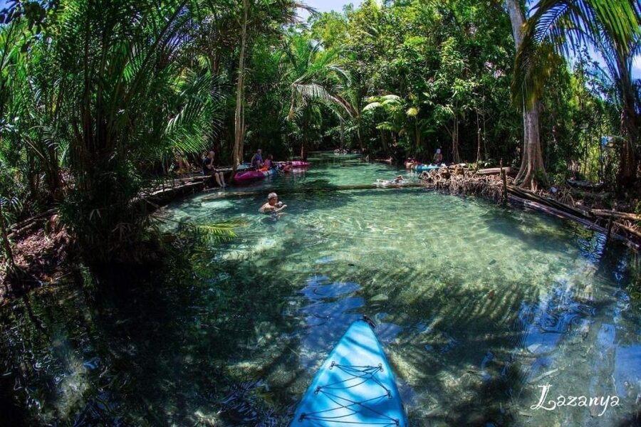Krabi kayaking and swimming clongrood Tour - The Swimming Stop in the Spring Water