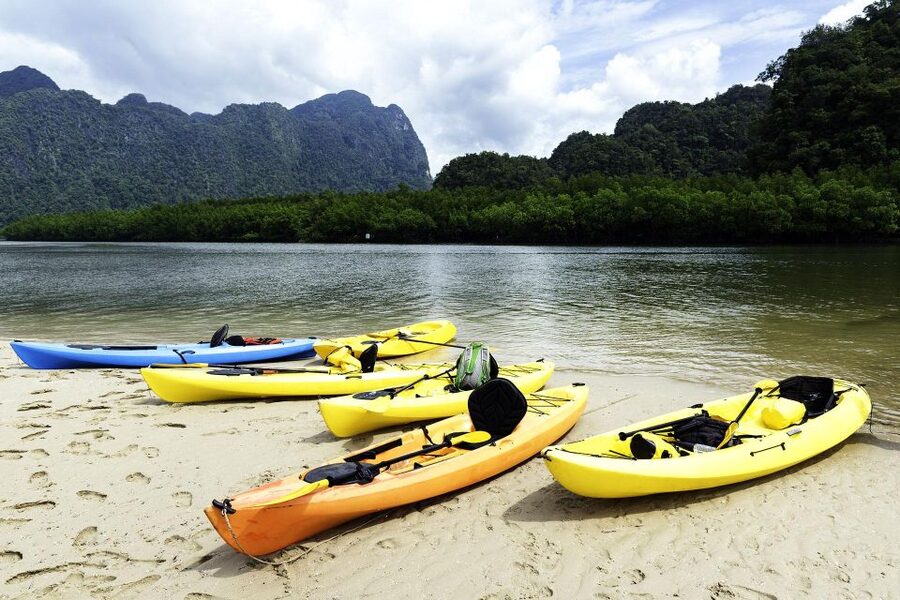 Krabi kayaking Ao thalane - Arriving at Ao Thalane