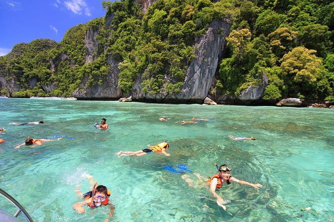 Krabi: Phi Phi, Maya Bay, Bamboo Island Speedboat Tour with Lunch - Maya Bay through Loh Samah Bay