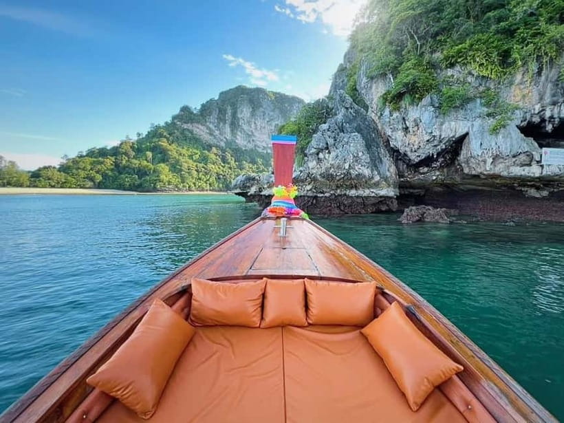 Krabi: Railay Phra Nang & Diamond Cave Sunset Plankton Tour - Railay Beach at sunset